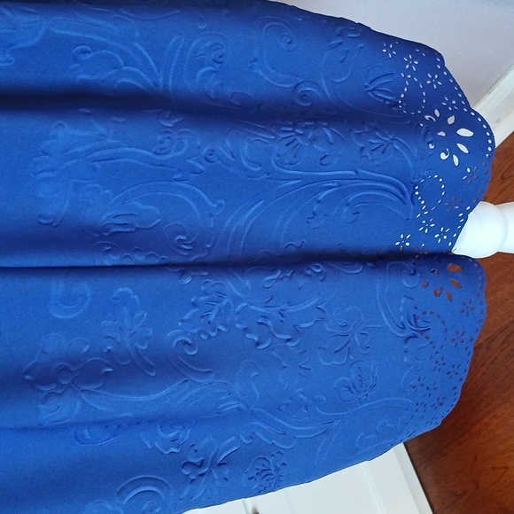 Betsey Johnson Classic Purplish-Blue 3/4 Sleeve Classic Style Dress Size 4 - Picture 8 of 10